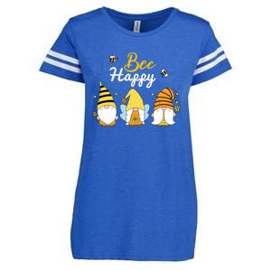 Cute Bee Happy Beekeeping Gnome Beekeeper Apiarist Cool Gift Enza Ladies Jersey Football T-Shirt