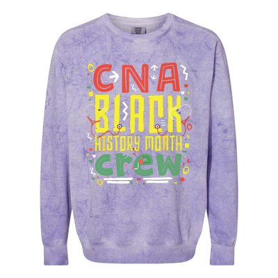 CNA Black History Month Nurse Crew African American Nursing Colorblast Crewneck Sweatshirt