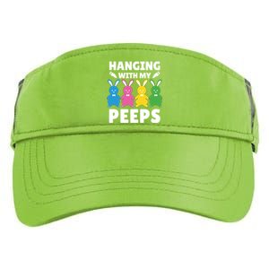 Cute Bunnies Hanging With My Peeps Cool Gift Adult Drive Performance Visor