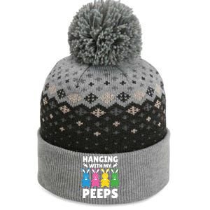 Cute Bunnies Hanging With My Peeps Cool Gift The Baniff Cuffed Pom Beanie