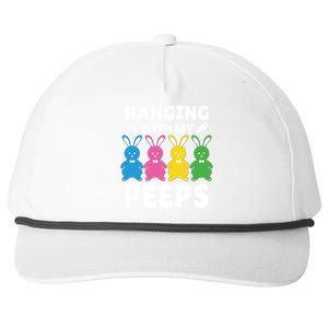 Cute Bunnies Hanging With My Peeps Cool Gift Snapback Five-Panel Rope Hat