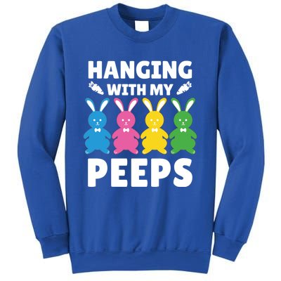 Cute Bunnies Hanging With My Peeps Cool Gift Sweatshirt