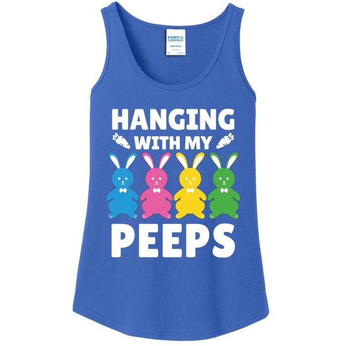 Cute Bunnies Hanging With My Peeps Cool Gift Ladies Essential Tank