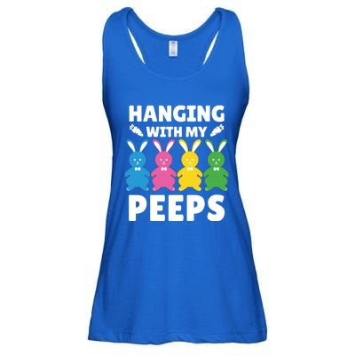 Cute Bunnies Hanging With My Peeps Cool Gift Ladies Essential Flowy Tank