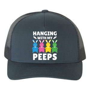 Cute Bunnies Hanging With My Peeps Cool Gift Yupoong Adult 5-Panel Trucker Hat