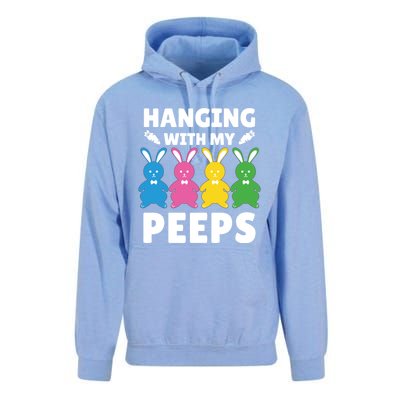 Cute Bunnies Hanging With My Peeps Cool Gift Unisex Surf Hoodie