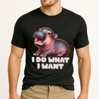 Cute Baby Hippo Moo Deng I Do What I Want Performance Shirt