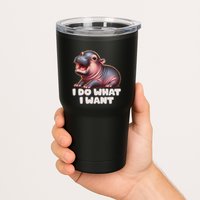 Cute Baby Hippo Moo Deng I Do What I Want Tumbler