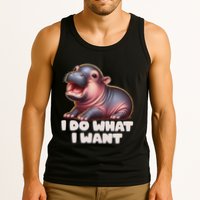 Cute Baby Hippo Moo Deng I Do What I Want Tank Top
