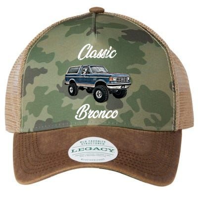 Classic Bronco Horse On Truck Lifted Square Body Offroad 4x4 Gift Legacy Tie Dye Trucker Hat