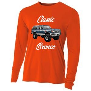 Classic Bronco Horse On Truck Lifted Square Body Offroad 4x4 Gift Cooling Performance Long Sleeve Crew