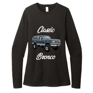 Classic Bronco Horse On Truck Lifted Square Body Offroad 4x4 Gift Womens CVC Long Sleeve Shirt