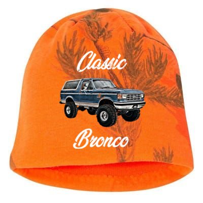 Classic Bronco Horse On Truck Lifted Square Body Offroad 4x4 Gift Kati - Camo Knit Beanie