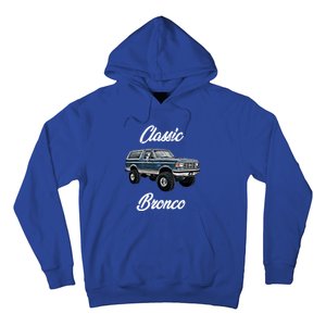 Classic Bronco Horse On Truck Lifted Square Body Offroad 4x4 Gift Hoodie