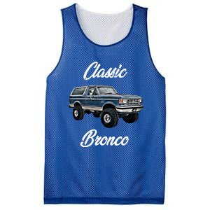 Classic Bronco Horse On Truck Lifted Square Body Offroad 4x4 Gift Mesh Reversible Basketball Jersey Tank