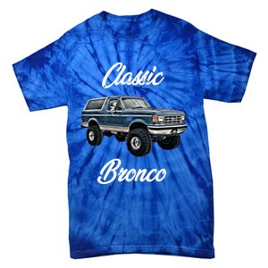 Classic Bronco Horse On Truck Lifted Square Body Offroad 4x4 Gift Tie-Dye T-Shirt