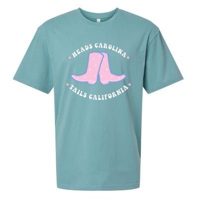 Cowgirl Boots Heads Carolina Tail California Western Country Sueded Cloud Jersey T-Shirt