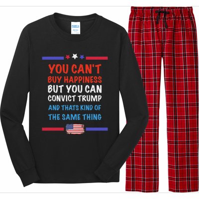 CanT Buy Happiness But You Can Convict Trump Long Sleeve Pajama Set