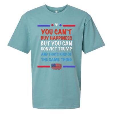 CanT Buy Happiness But You Can Convict Trump Sueded Cloud Jersey T-Shirt