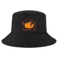 Cute Boho Halloween Black Cat Fall Pumpkin Cool Comfort Performance Bucket Hat