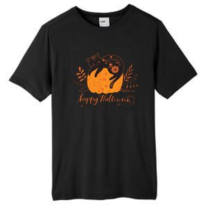 Cute Boho Halloween Black Cat Fall Pumpkin Tall Fusion ChromaSoft Performance T-Shirt