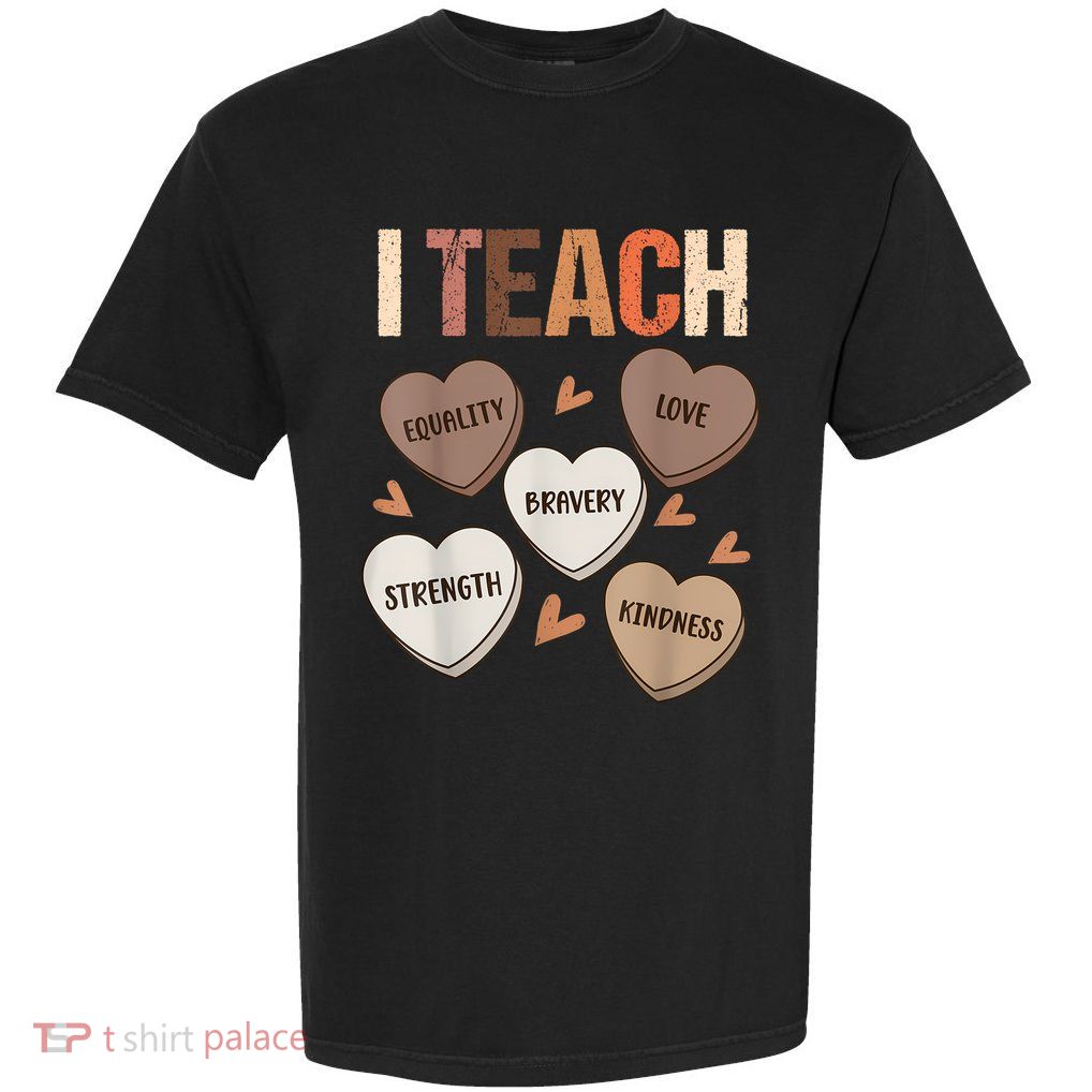 Celebrate Black History Month I Teach Black History Teacher Garment-Dyed Heavyweight T-Shirt
