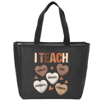 Celebrate Black History Month I Teach Black History Teacher Zip Tote Bag
