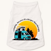 Camping Because It's Cheaper Than Therapy Doggie Tank
