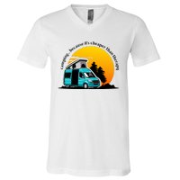 Camping Because It's Cheaper Than Therapy V-Neck T-Shirt