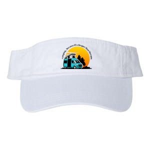 Camping Because It's Cheaper Than Therapy Valucap Bio-Washed Visor