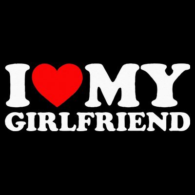 Classic Black I Love My Girlfriend T-Shirt