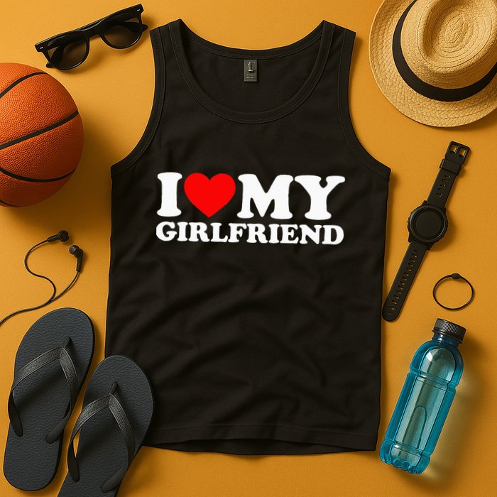 Classic Black I Love My Girlfriend Tank Top