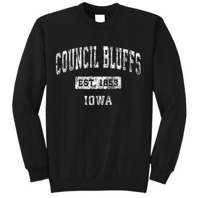 Council Bluffs Iowa Ia Vintage Established Sweatshirt