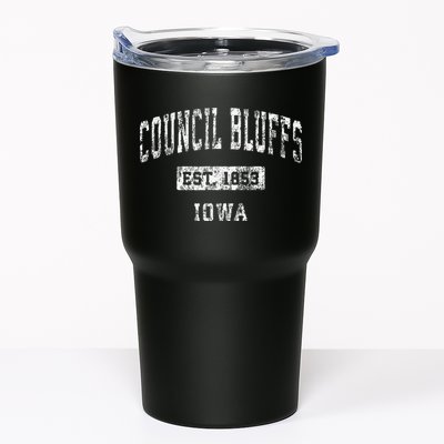 Council Bluffs Iowa Ia Vintage Established Tumbler
