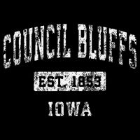 Council Bluffs Iowa Ia Vintage Established Kids Hoodie