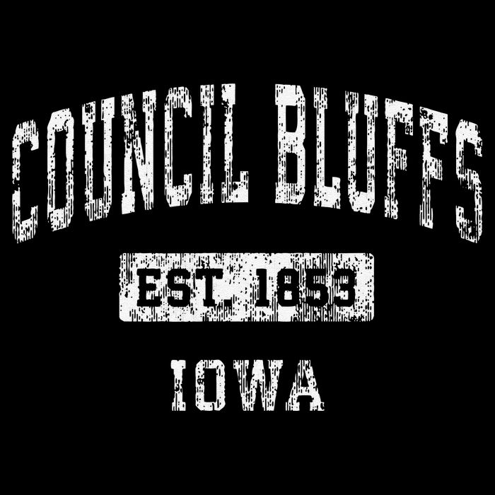 Council Bluffs Iowa Ia Vintage Established Kids Hoodie