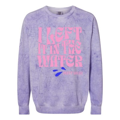 Christian Baptism I Left It In The Water Matthew 2819 Colorblast Crewneck Sweatshirt