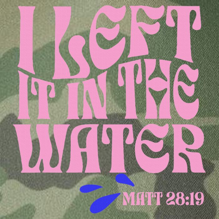 Christian Baptism I Left It In The Water Matthew 2819 Legacy Tie Dye Trucker Hat