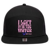 Christian Baptism I Left It In The Water Matthew 2819 7 Panel Mesh Trucker Snapback Hat