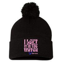 Christian Baptism I Left It In The Water Matthew 2819 Pom Pom 12in Knit Beanie