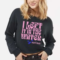 Christian Baptism I Left It In The Water Matthew 2819 Cropped Pullover Crew