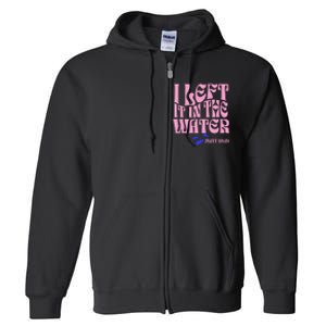 Christian Baptism I Left It In The Water Matthew 2819 Full Zip Hoodie