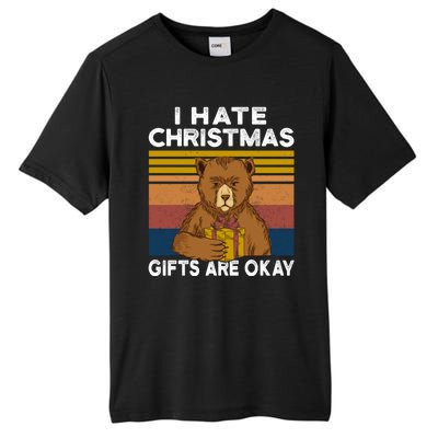 Christmas Bear I Hate Christmas Sarcastic Ugly Xmas Vintage Tall Fusion ChromaSoft Performance T-Shirt