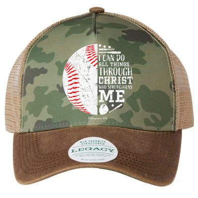 Christian Baseball I Can Do All Things Religious Verse Gifts Legacy Tie Dye Trucker Hat