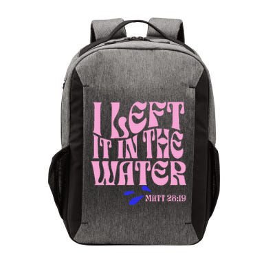 Christian Baptism I Left It In The Water Matthew 2819 Vector Backpack