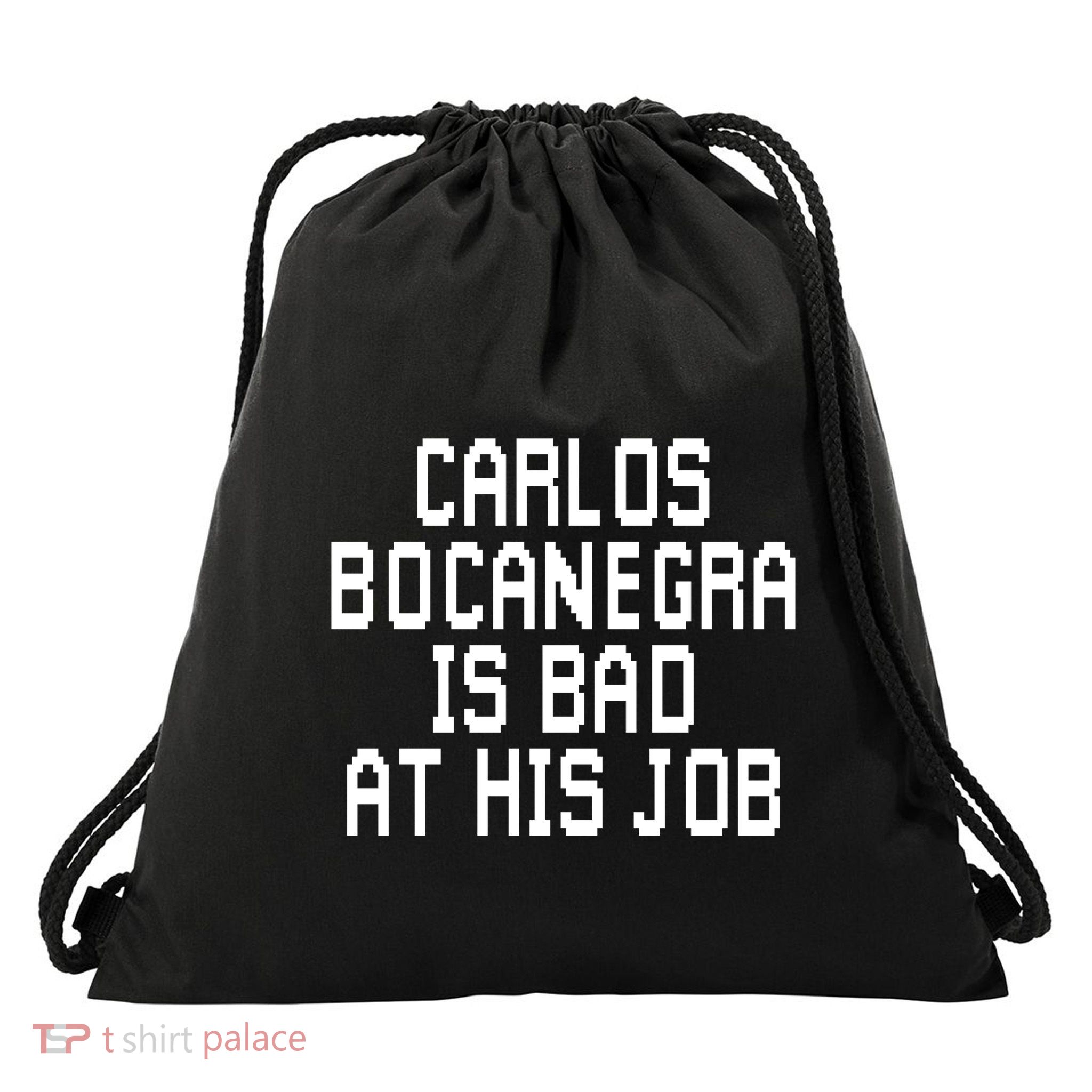 Carlos Bocanegra Is Bad At His Job Drawstring Bag