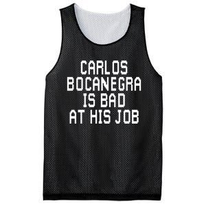 Carlos Bocanegra Is Bad At His Job Mesh Reversible Basketball Jersey Tank