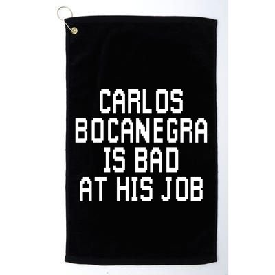 Carlos Bocanegra Is Bad At His Job Golf Towel