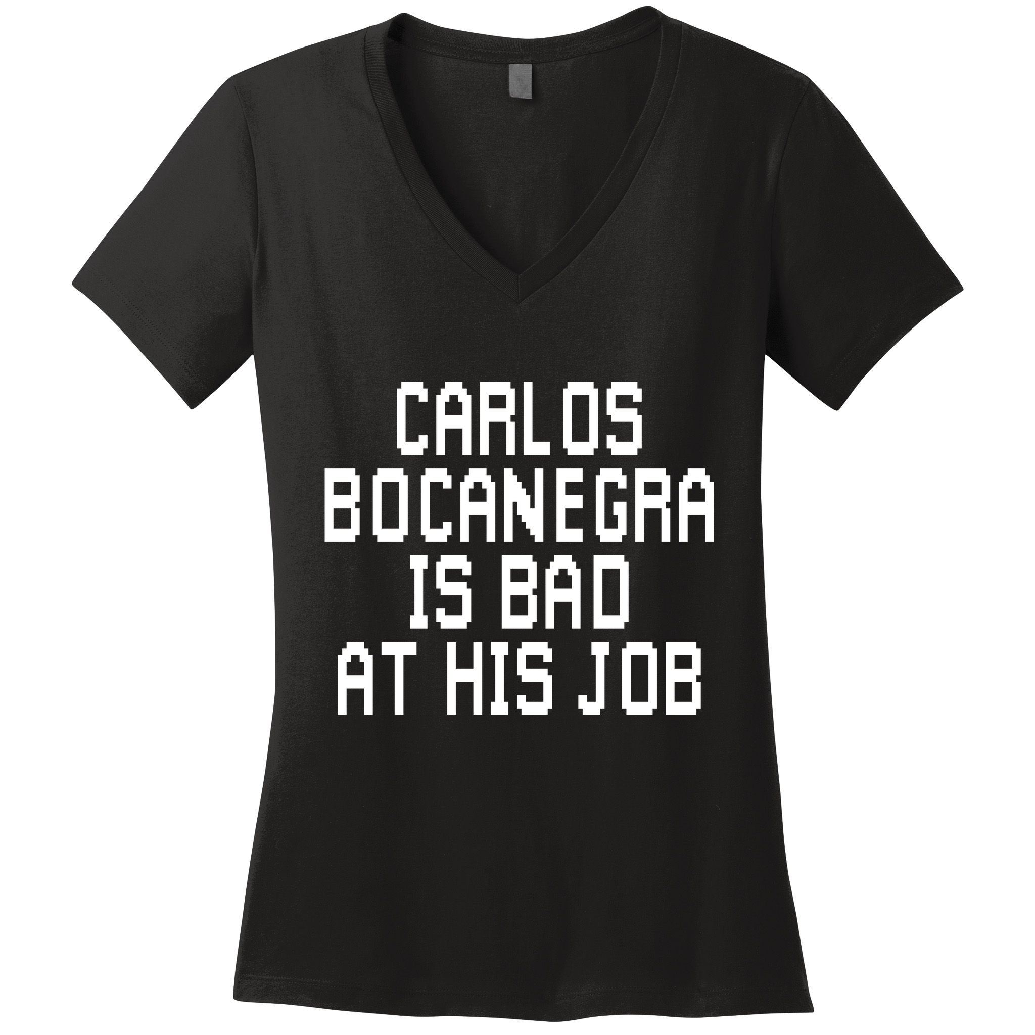 Carlos Bocanegra Is Bad At His Job Women's V-Neck T-Shirt