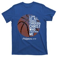 Christian Basketball I Can Do All Things Philippians 4:13 Gift T-Shirt